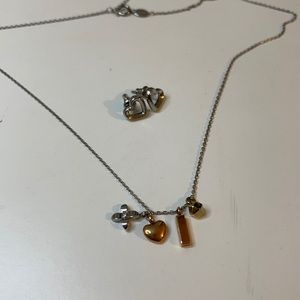 Fossil Love Set Necklace & Earring